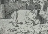 Monochrome etching by Leon Underwood, etching, sold Oct 2024