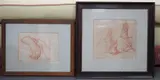 Study of hands and drapery by Alfred Stevens, drawing, sold Oct 2024