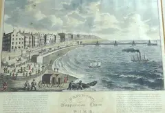 Brighton Suspension Chain Pier by John Bruce, engraving, sold Oct 2024