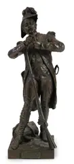 Apres le Combat Grenadier de 1792 by Étienne Henri Dumaige, bronze, sold Oct 2024