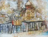 Eastbourne Pier by Harold Mockford, oil, sold Oct 2024