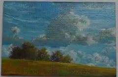 Falcon Ridge by Ann Getsinger, oil on board, sold Oct 2024