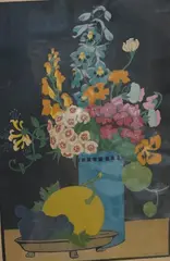Woodblock engraving by Hall Thorpe, engraving, sold Oct 2024