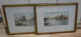Morning on the Thames by John Callow O.W.S., watercolor, sold Oct 2024