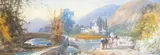 Italian landscape with horse by James Burrell Smith, 1879, watercolour, sold Oct 2024