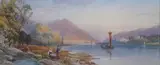 Marksburg on the Rhein by James Burrell Smith, 1884, watercolour, sold Oct 2024