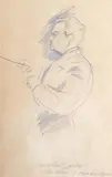 Portrait of the composer and conductor by Michael Ayrton, 1946, pencil on paper, sold Oct 2024