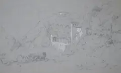 Heightened by William Leighton Leitch, pencil, sold Oct 2024