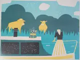Canal Holidays by Julian Trevelyan, lithograph, sold Oct 2024
