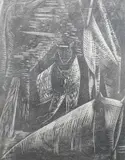 Animal by Paul Nash, engraving, sold Aug 2024