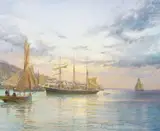 The Kathleen and May by Michael Lees, oil on canvas, sold Aug 2024