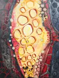 Wire Netting by Ronald Smoothey, oil on board, sold Aug 2024