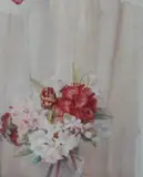 Sky and Rhododendron by Nora H. Cullen, watercolour, sold Aug 2024