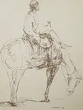 Â€˜Chapandaz by Jonathan Kenworthy, ink, sold Aug 2024