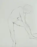 Nude females by Albert Woda, pencil, sold Aug 2024