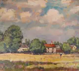 Summer Day, Richmond by Llewellyn Petley-Jones, oil on board, sold Jul 2024