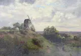 Mid Surrey Hill by J F Wilkinson, oil on canvas, sold Jul 2024