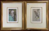 Waxwing and Barn Owl by David Orr Kerr, watercolour and gouache, offered Apr 2025