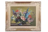 Summer Flowers by Stuart Scott Somerville, oil on board, offered Mar 2025