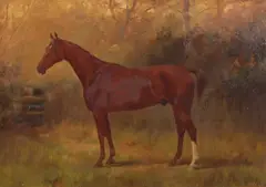 Portrait of Randy by Thomas Blinks, 1896, oil on panel, offered Mar 2025