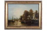 View on the Yare near Thorpe Church by Joseph Paul, oil on panel, sold Mar 2025