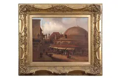 Ipswich Butter Market by Thomas Smythe, oil on canvas, sold Mar 2025