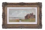 Pin Mill by Frederick George Cotman, 1898, oil on card, sold Mar 2025