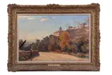Autumnal landscape by Herbert Hughes-Stanton, 1927, oil on canvas, offered Mar 2025