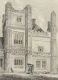 View of East Barsham House by John Sell Cotman, 1813, etching, offered Mar 2025