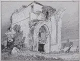 Bromholm Priory by John Sell Cotman, 1872, etching, sold Mar 2025
