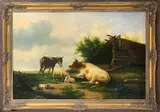 Donkey by Edwin T. Lambert, oil on canvas, sold Mar 2025