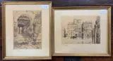 Etchings by Ernest George, pencil, sold Mar 2025