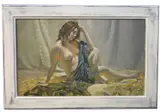 Silver and Gold by Krys Leach, oil on board, sold Feb 2025