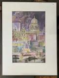 Untitled by Brian Edwards, mixed media on paper, sold Feb 2025
