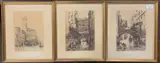Etchings by Ernest George, pencil, offered Feb 2025