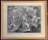 Noahs Ark by Pieter Schenk, engraving, sold Feb 2025
