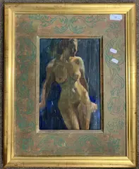 Study of a female nude by Irene Welbourne, oil on canvas, sold Jan 2025