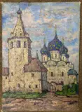 Suzdal by Boris Novikov, oil on canvas, sold Jan 2025