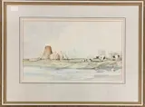 s Abbey, Cow Holm, watercolour, signed and dated by Jason Partner, watercolour, offered Jan 2025