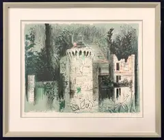 Scotney Castle by John Piper, lithograph, sold Jan 2025