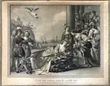 'Martyrdom of Saint Agnes by Robert Strange, engraving, offered Jan 2025