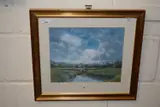 The River at Cley by George Hewitt, oil and pastel on canvas, sold Dec 2024