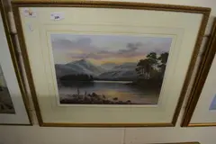 View over the Highlands at Dusk / Dawn by Wendy Reeves, pastel, sold Dec 2024
