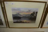 View over the Highlands at Dusk / Dawn by Wendy Reeves, pastel, sold Dec 2024