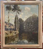 Untitled by Norman Lloyd, oil, sold Dec 2024