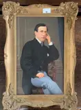 Portrait of a seated gentleman by Charles Spencelayh, oil on board, sold Dec 2024