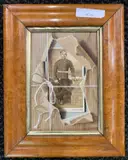 Trompe l'oeil by Edna Bizon, oil, sold Dec 2024