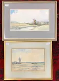 Spring in Norfolk, near Somerton by Jason Partner, 1975, watercolour, sold Dec 2024