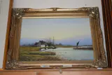 A view on the Broads by Sidney F.Clarke, oil on canvas, offered Dec 2024