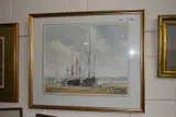 Pin Mill by Ron Thorne, watercolour, sold Dec 2024
